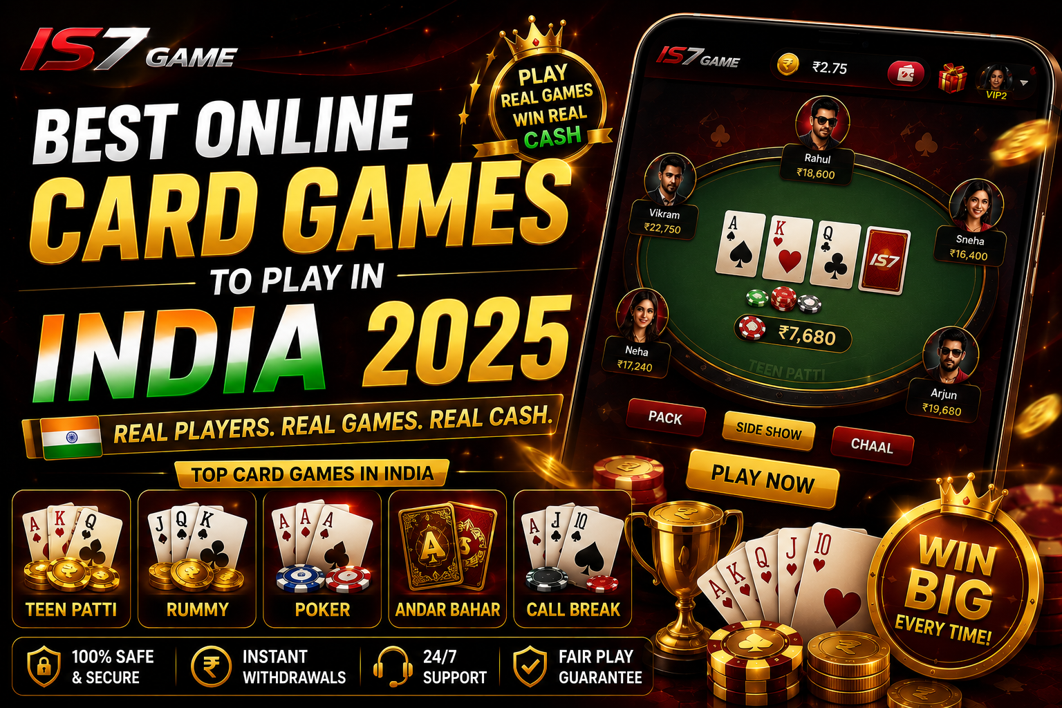 Teen Patti Tips: Top 5 Strategies to Win on IS7 Game